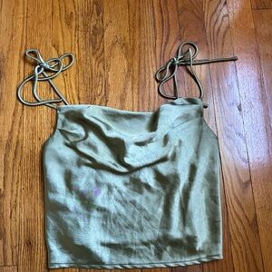 Princess Polly Green Tie Camisole